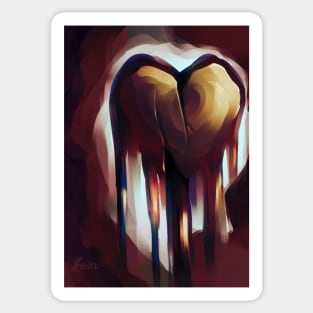 Corrupted Heart Sticker